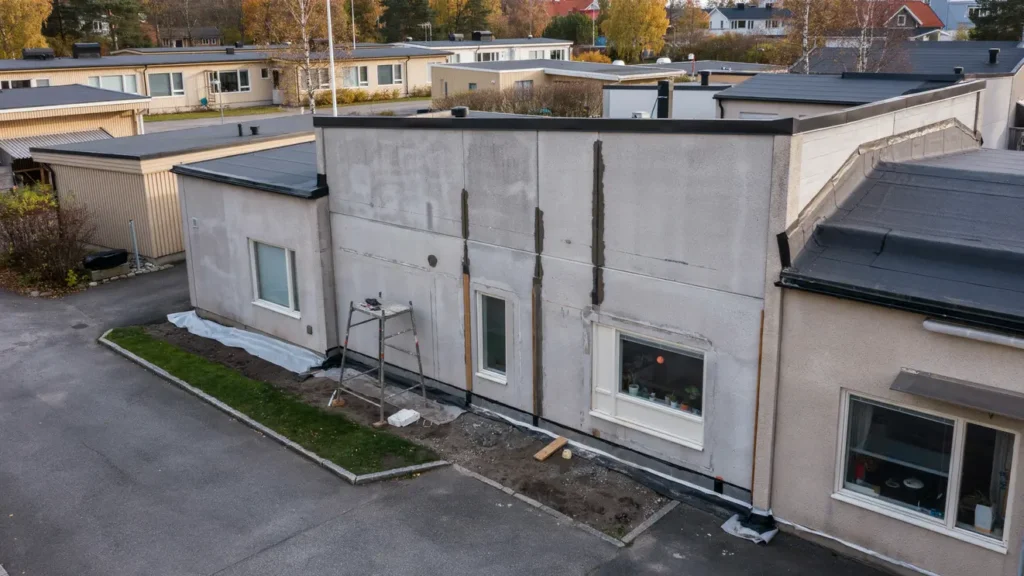versyn och omfogning av betongfasad i bostadsr ttsf rening